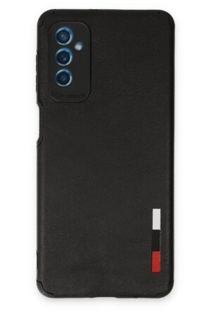 Samsung Galaxy M52 5G Kılıf Loop Deri Silikon - Siyah-(5796)