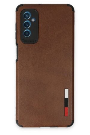 Samsung Galaxy M52 5G Kılıf Loop Deri Silikon - Kahverengi-(5796)