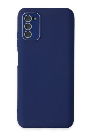 Samsung Galaxy A03S Kılıf Lansman Glass Kapak - Sky Blue-(5796)