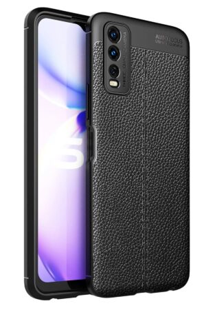 Vivo Y11S Kılıf Auto Focus Kapak - Siyah-(5796)