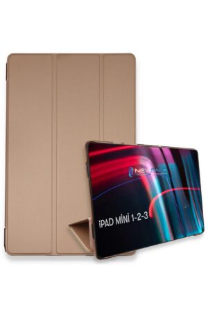 iPad Mini 3 Kılıf Tablet Smart Kılıf - Rose Gold-(5796)