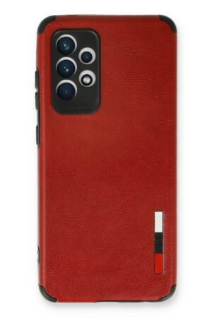Samsung Galaxy A23 4G Kılıf Loop Deri Silikon - Kırmızı-(5796)