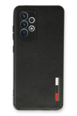 Samsung Galaxy A33 5G Kılıf Loop Deri Silikon - Siyah-(5796)