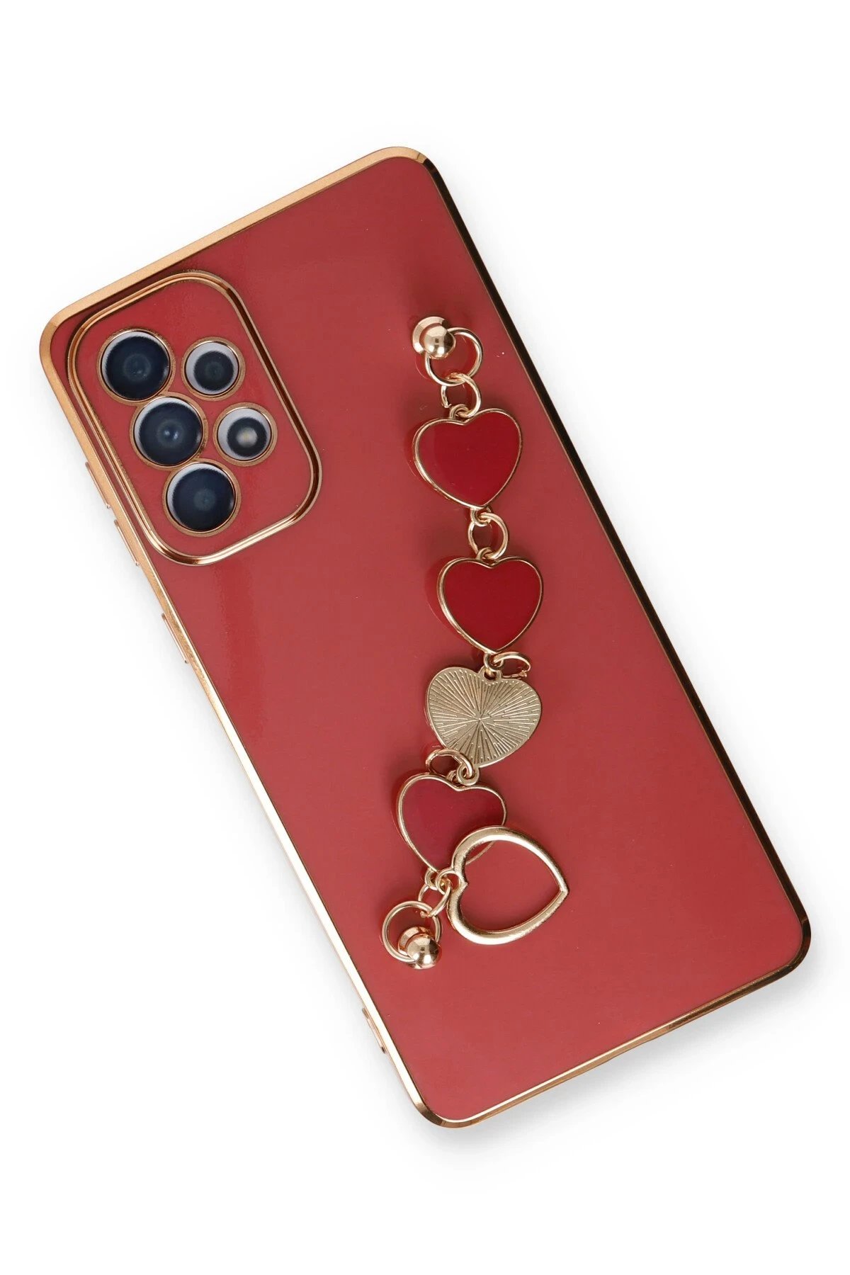 Samsung Galaxy A33 5G Kılıf Esila Silikon - Kırmızı-(5796) - Görsel 3