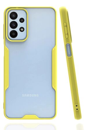 Samsung Galaxy A23 4G Kılıf Platin Silikon - Sarı-(5796)