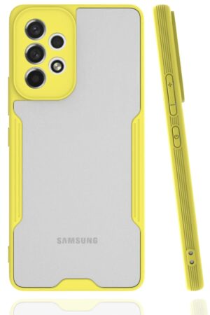 Samsung Galaxy A33 5G Kılıf Platin Silikon - Sarı-(5796)