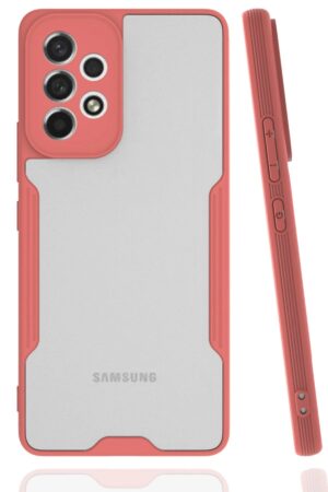 Samsung Galaxy A33 5G Kılıf Platin Silikon - Pembe-(5796)