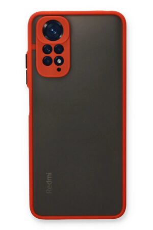 Xiaomi Redmi Note 11 Kılıf Montreal Silikon Kapak - Kırmızı-(5796)