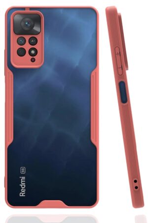 Xiaomi Redmi Note 11 Pro Kılıf Platin Silikon - Pembe-(5796)