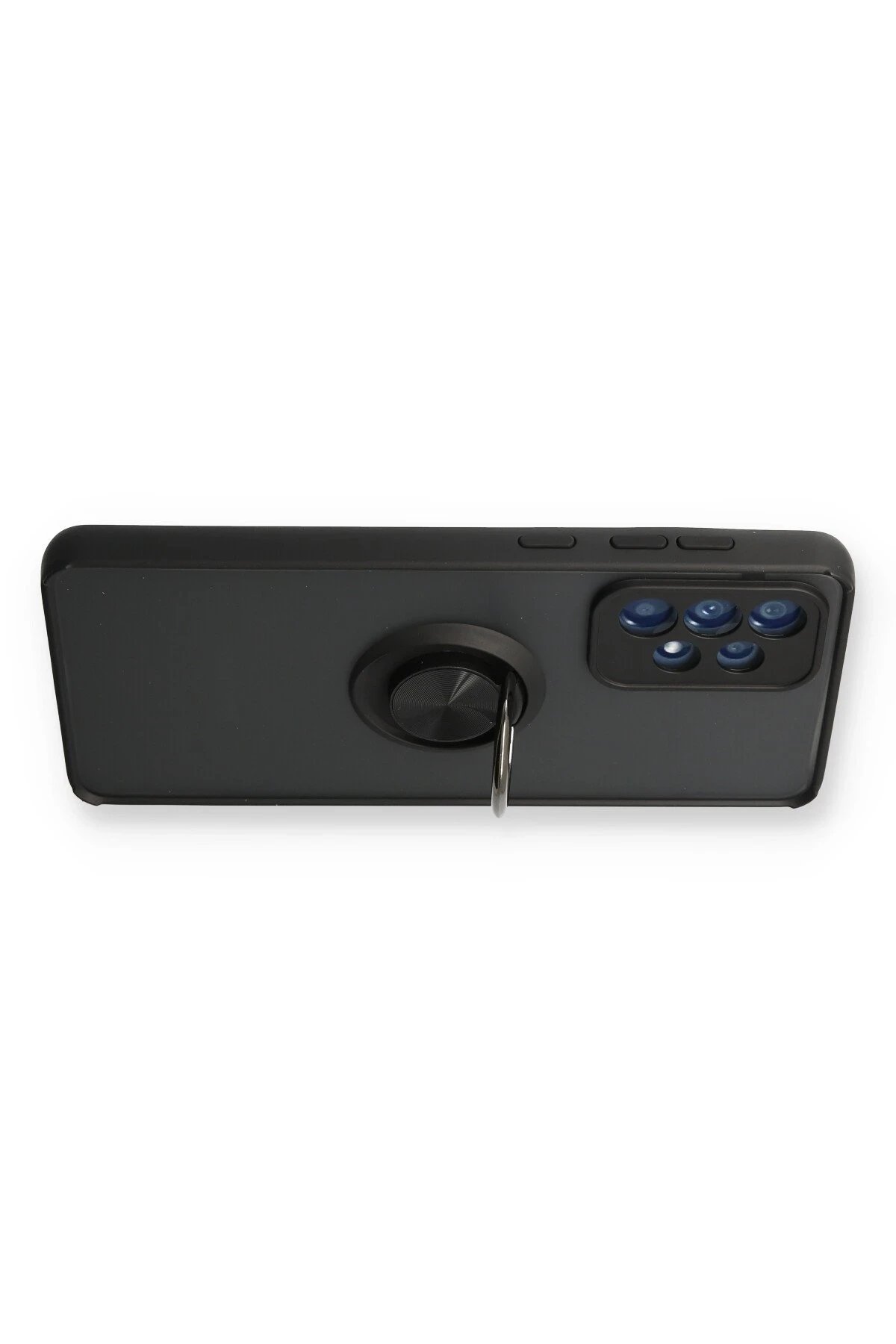 Samsung Galaxy A73 5G Kılıf Montreal Yüzüklü Silikon Kapak - Siyah-(5796) - Görsel 3