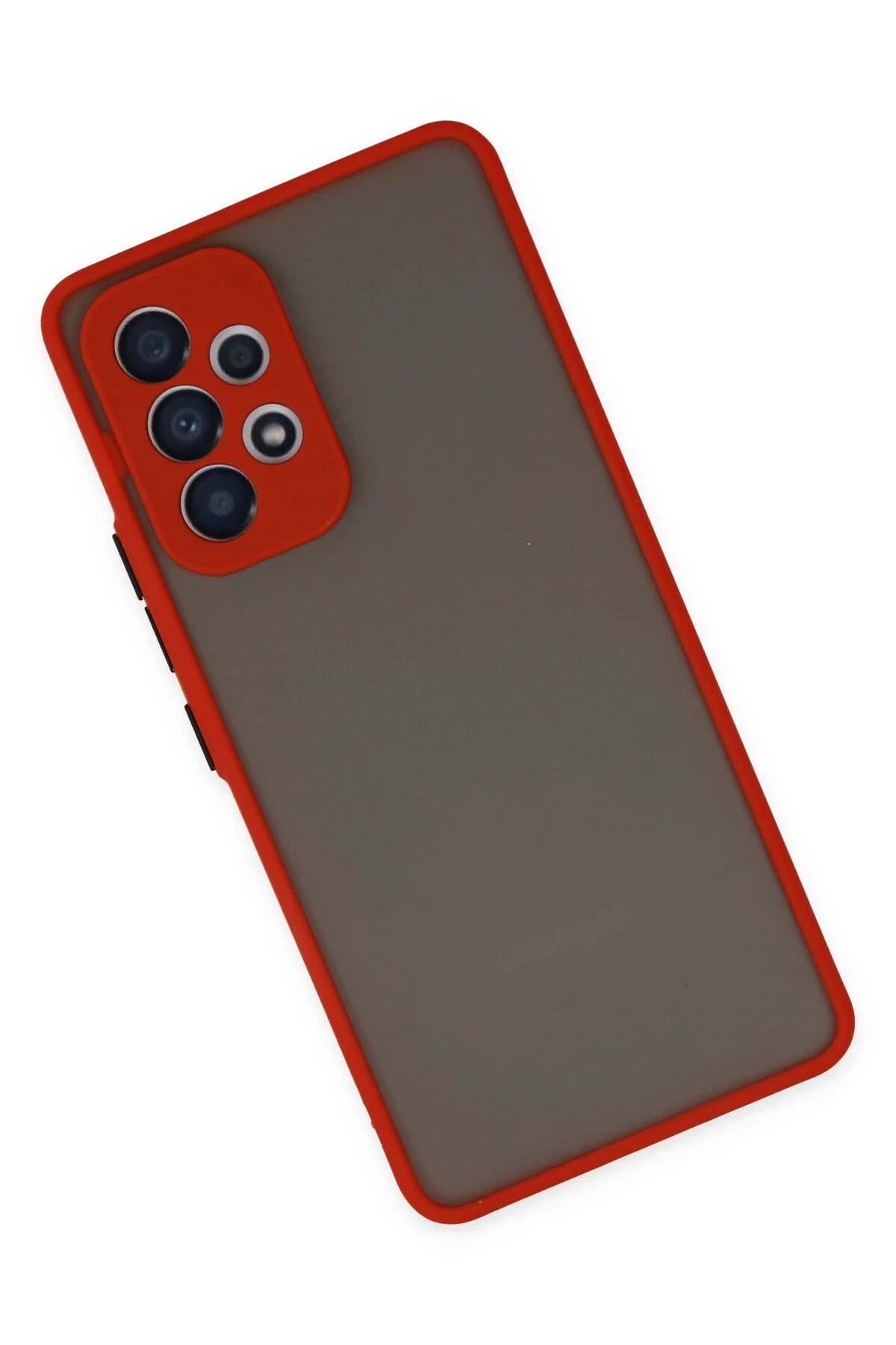 Samsung Galaxy A73 5G Kılıf Montreal Silikon Kapak - Kırmızı-(5796) - Görsel 2