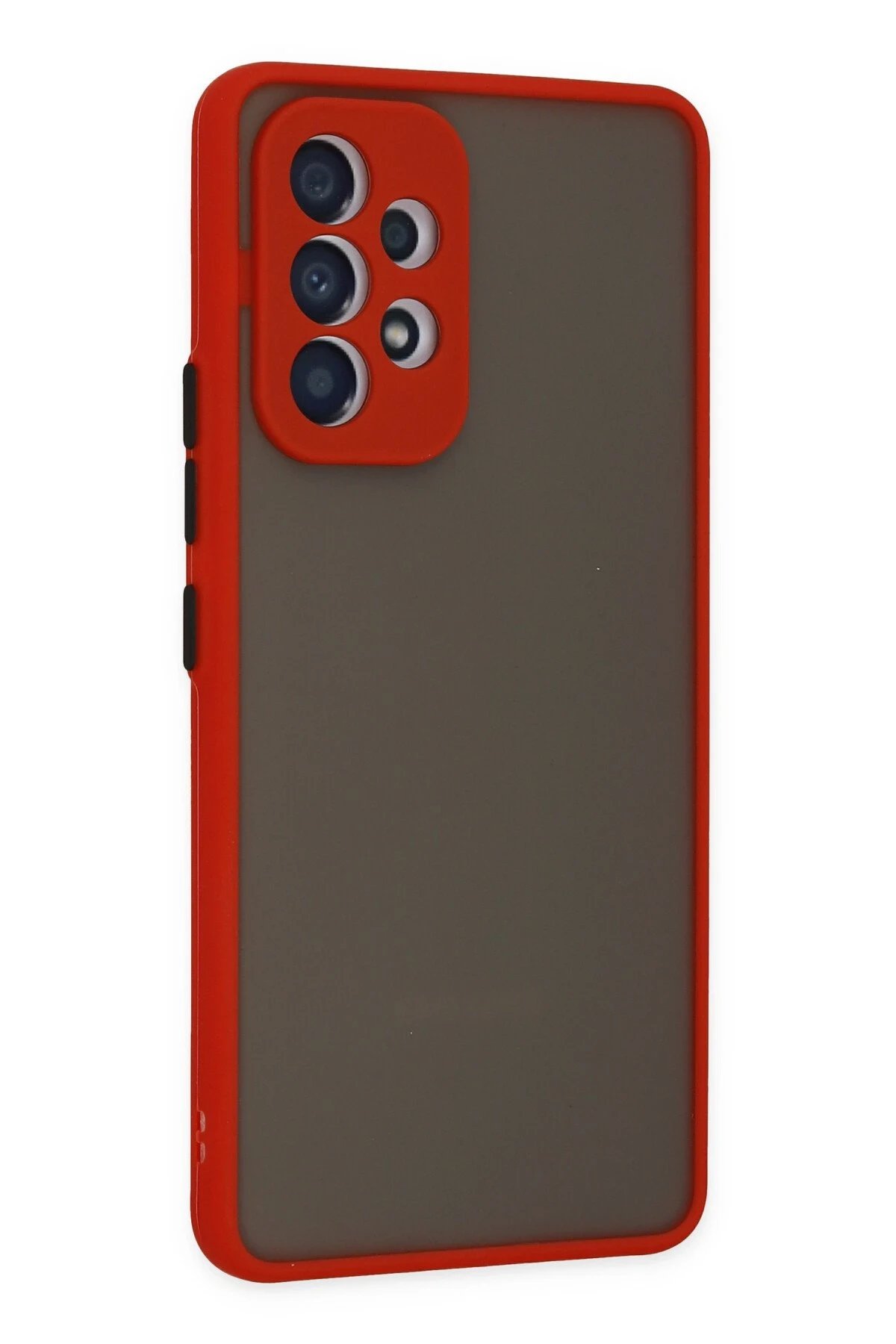 Samsung Galaxy A73 5G Kılıf Montreal Silikon Kapak - Kırmızı-(5796) - Görsel 3