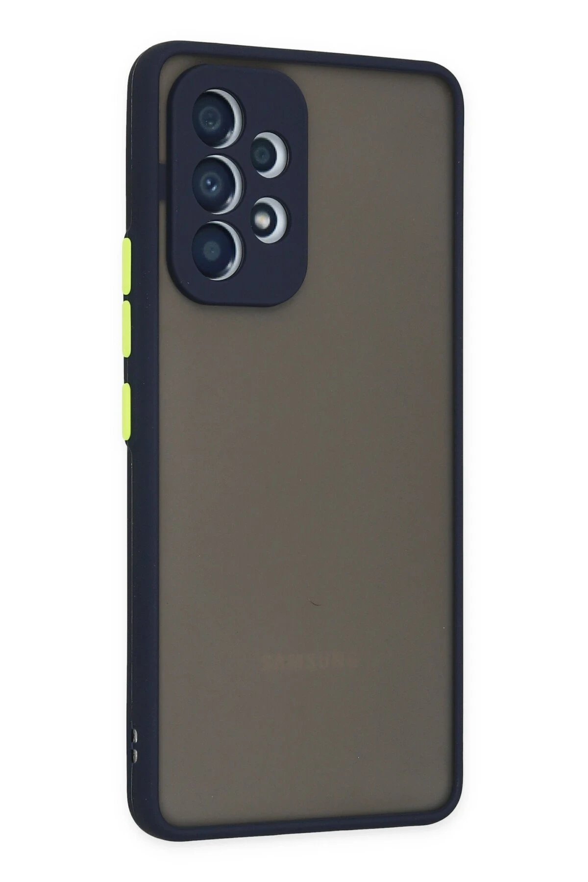 Samsung Galaxy A73 5G Kılıf Montreal Silikon Kapak - Lacivert-(5796) - Görsel 3