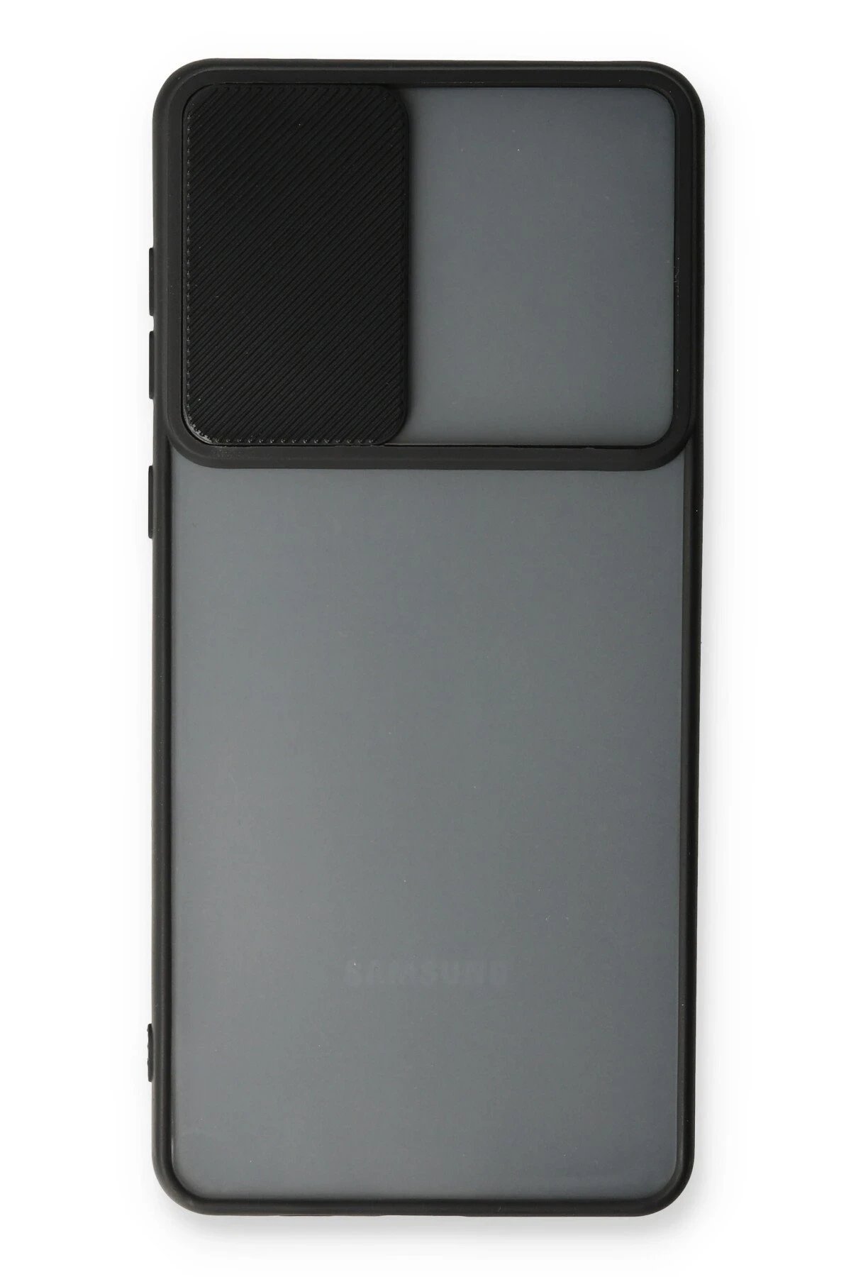 Samsung Galaxy A73 5G Kılıf Palm Buzlu Kamera Sürgülü Silikon - Siyah-(5796) - Görsel 2