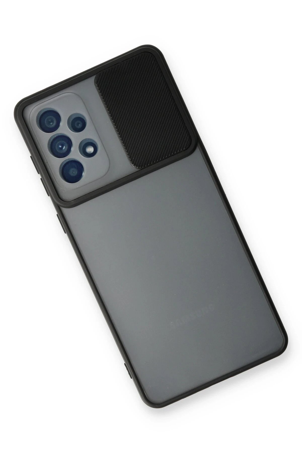 Samsung Galaxy A73 5G Kılıf Palm Buzlu Kamera Sürgülü Silikon - Siyah-(5796) - Görsel 3