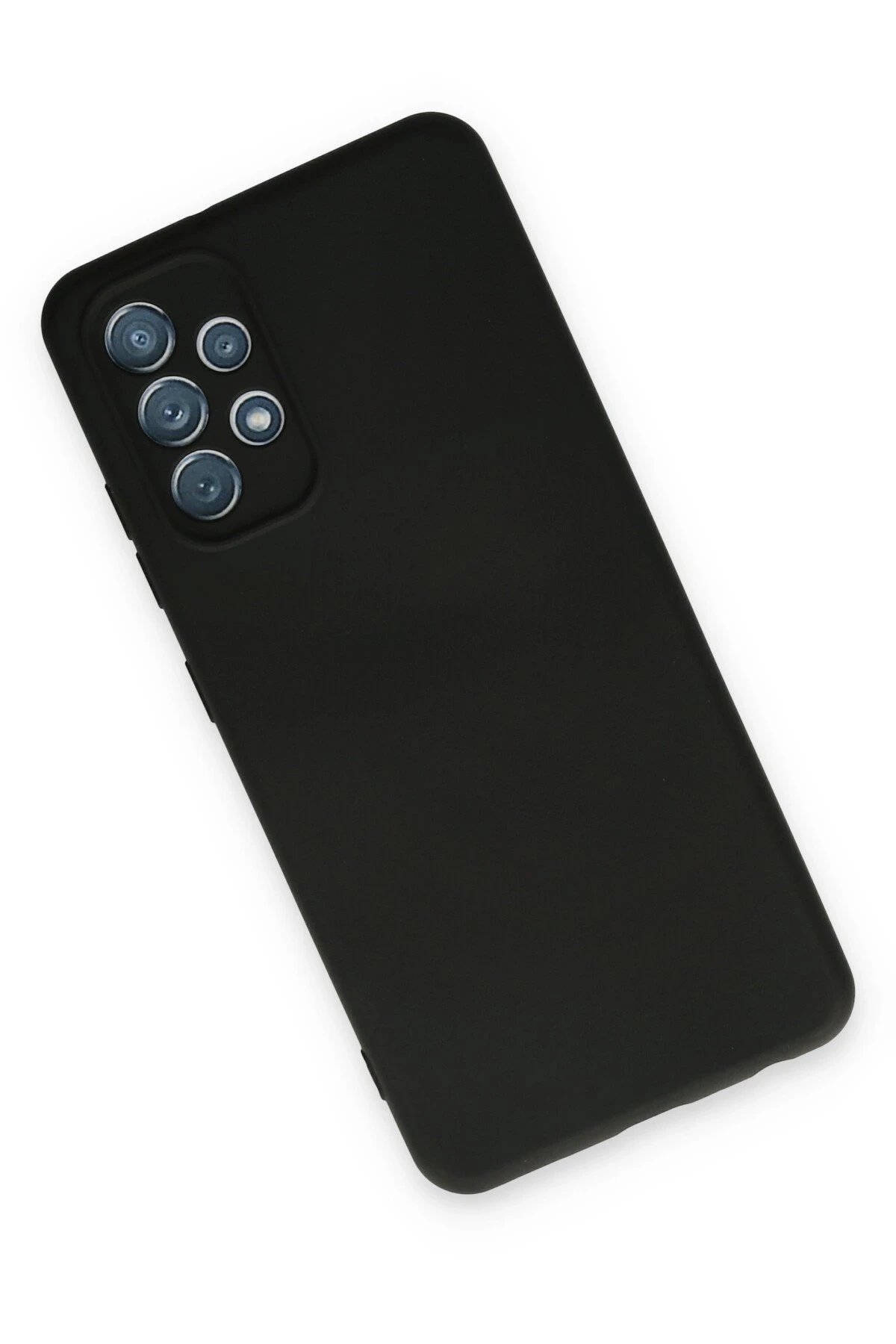 Samsung Galaxy A13 4G Kılıf Nano içi Kadife Silikon - Siyah-(5796) - Görsel 3
