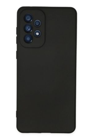 Samsung Galaxy A23 4G Kılıf Nano içi Kadife Silikon - Siyah-(5796)