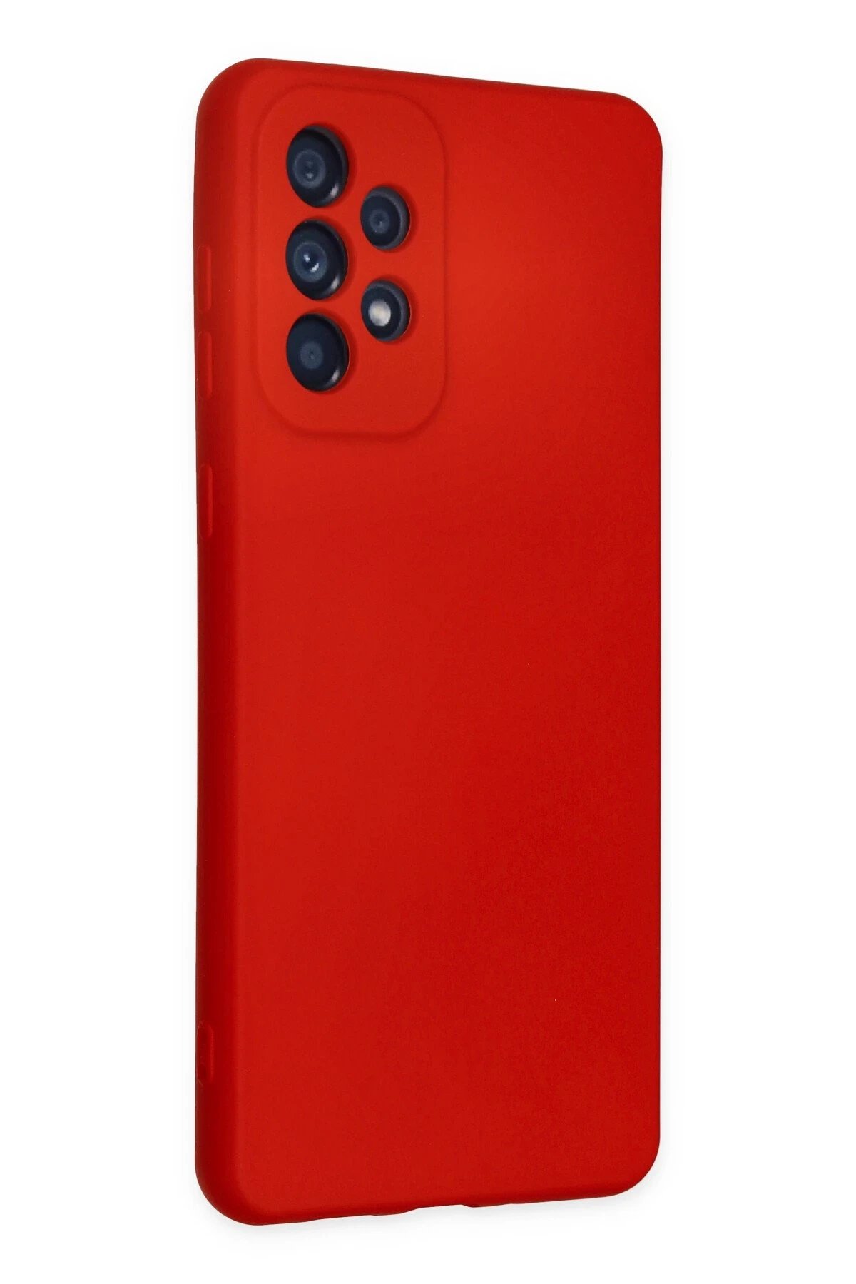 Samsung Galaxy A23 4G Kılıf Nano içi Kadife Silikon - Kırmızı-(5796) - Görsel 2