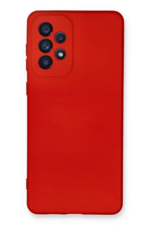 Samsung Galaxy A33 5G Kılıf Nano içi Kadife Silikon - Kırmızı-(5796)