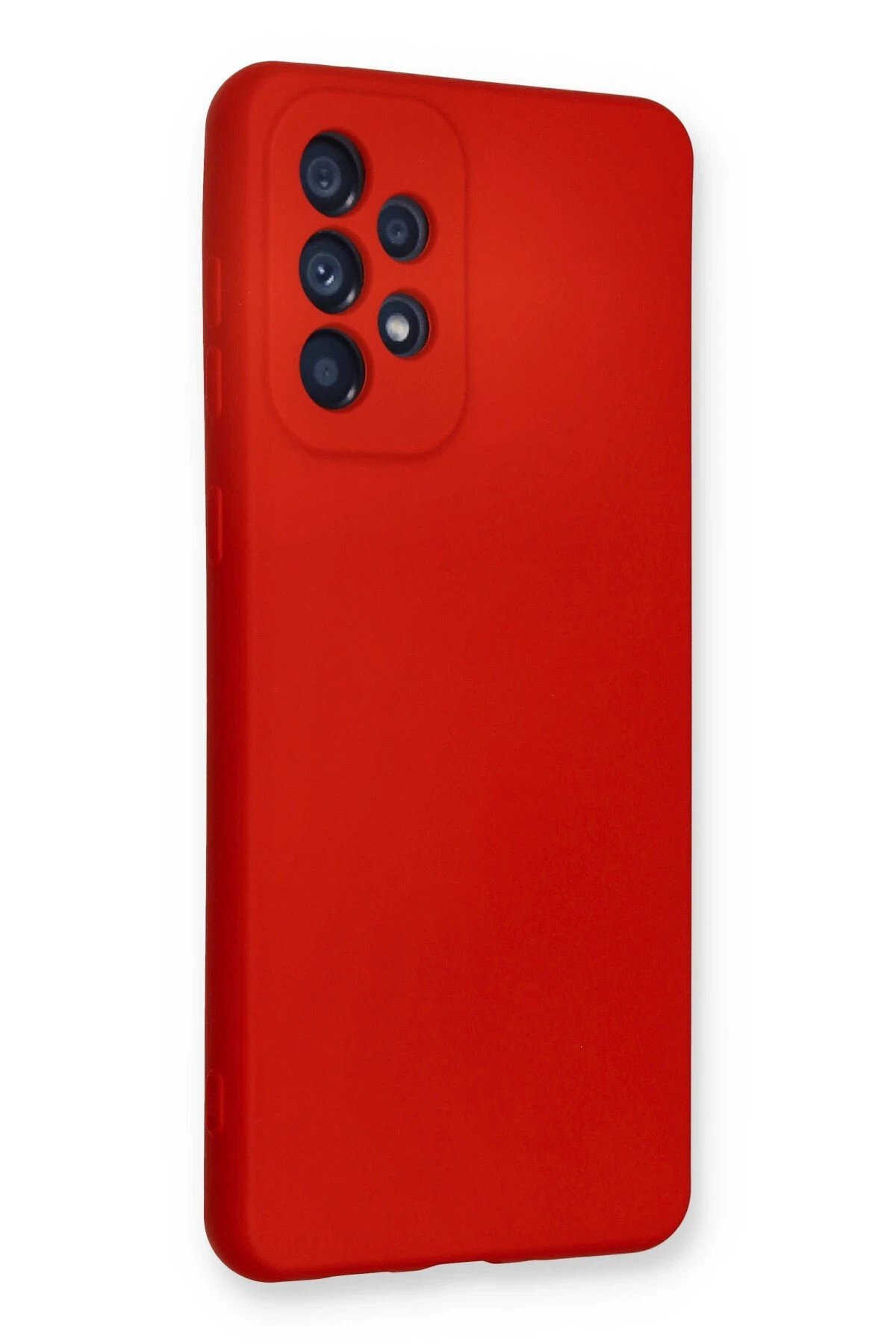 Samsung Galaxy A33 5G Kılıf Nano içi Kadife Silikon - Kırmızı-(5796) - Görsel 2