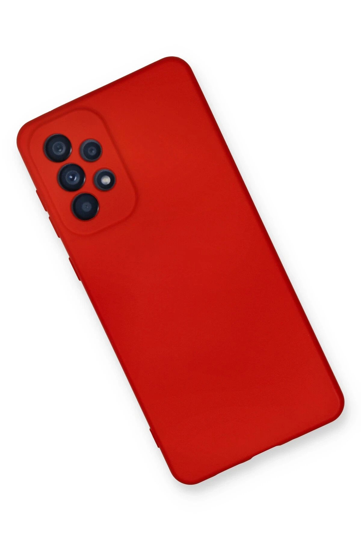 Samsung Galaxy A33 5G Kılıf Nano içi Kadife Silikon - Kırmızı-(5796) - Görsel 3