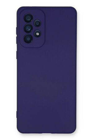 Samsung Galaxy A33 5G Kılıf Nano içi Kadife Silikon - Mor-(5796)