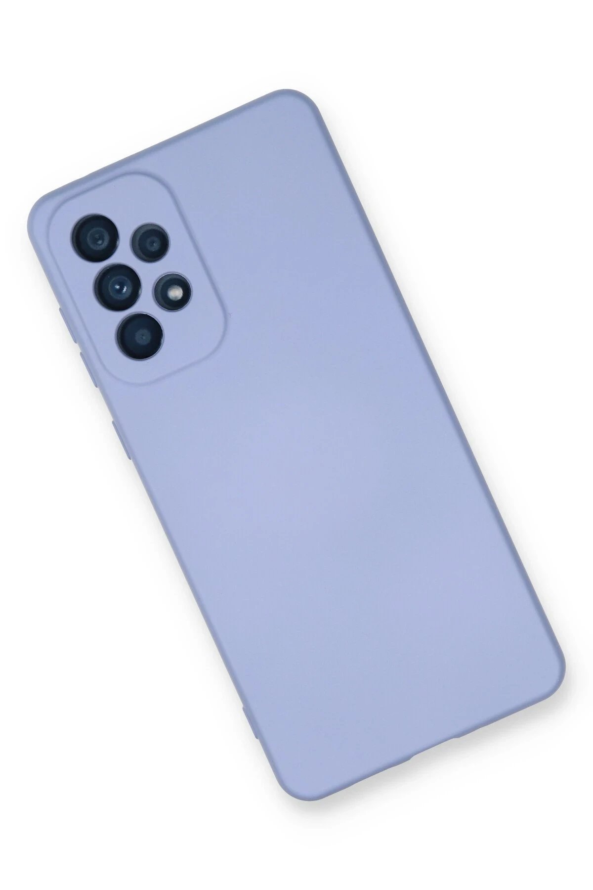 Samsung Galaxy A53 5G Kılıf Nano içi Kadife Silikon - Lila-(5796) - Görsel 3