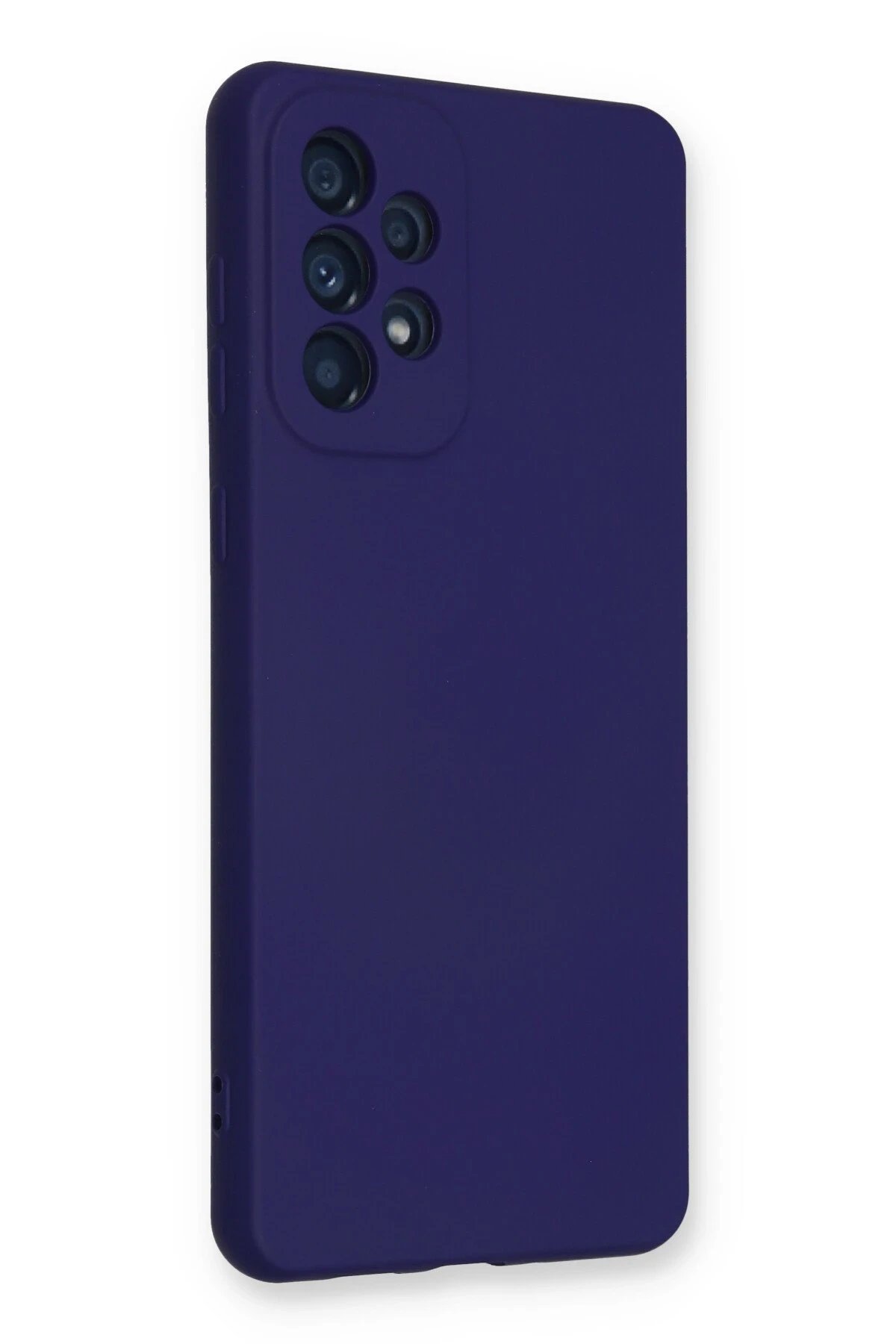 Samsung Galaxy A53 5G Kılıf Nano içi Kadife Silikon - Mor-(5796) - Görsel 2