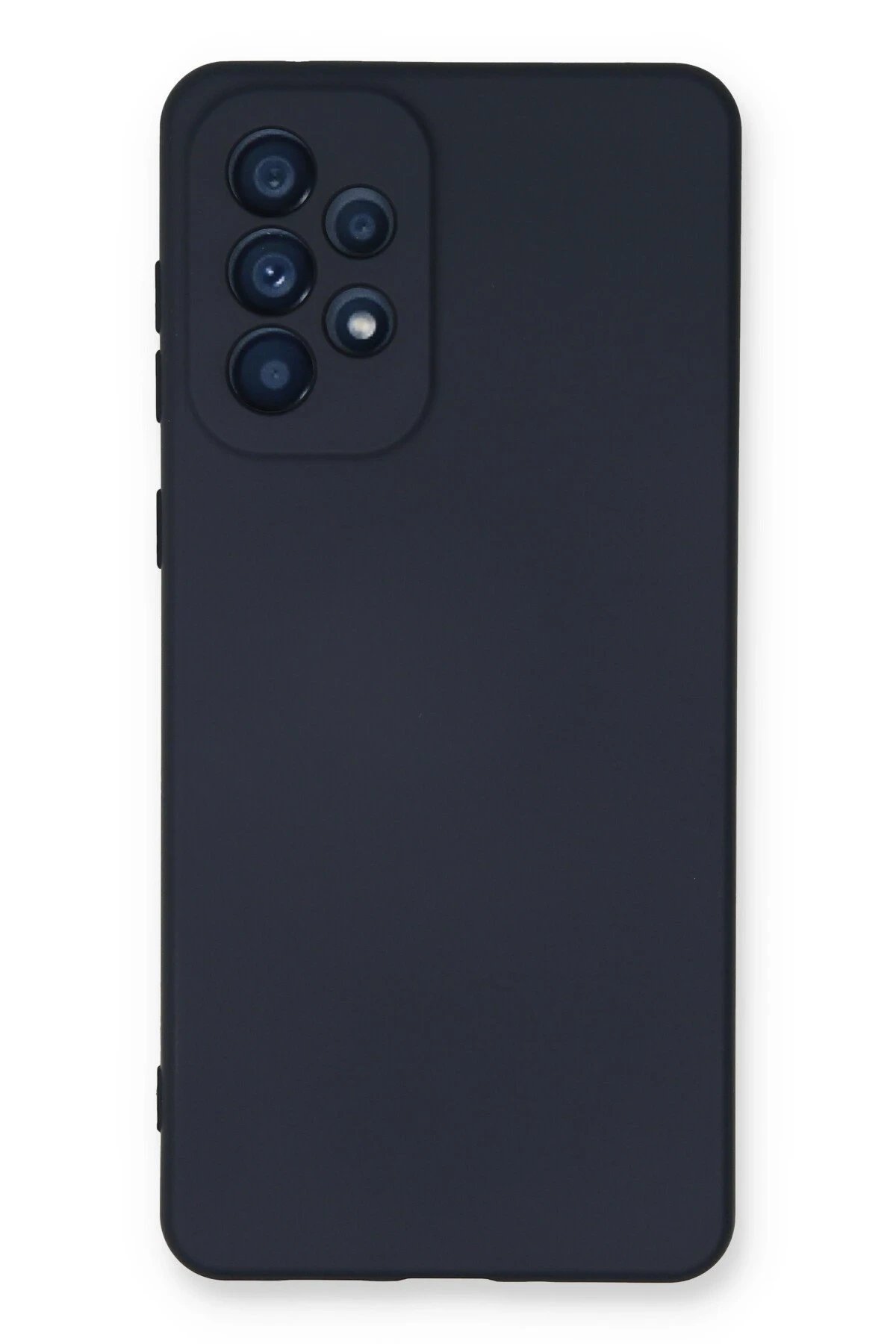 Samsung Galaxy A53 5G Kılıf Nano içi Kadife Silikon - Lacivert-(5796)