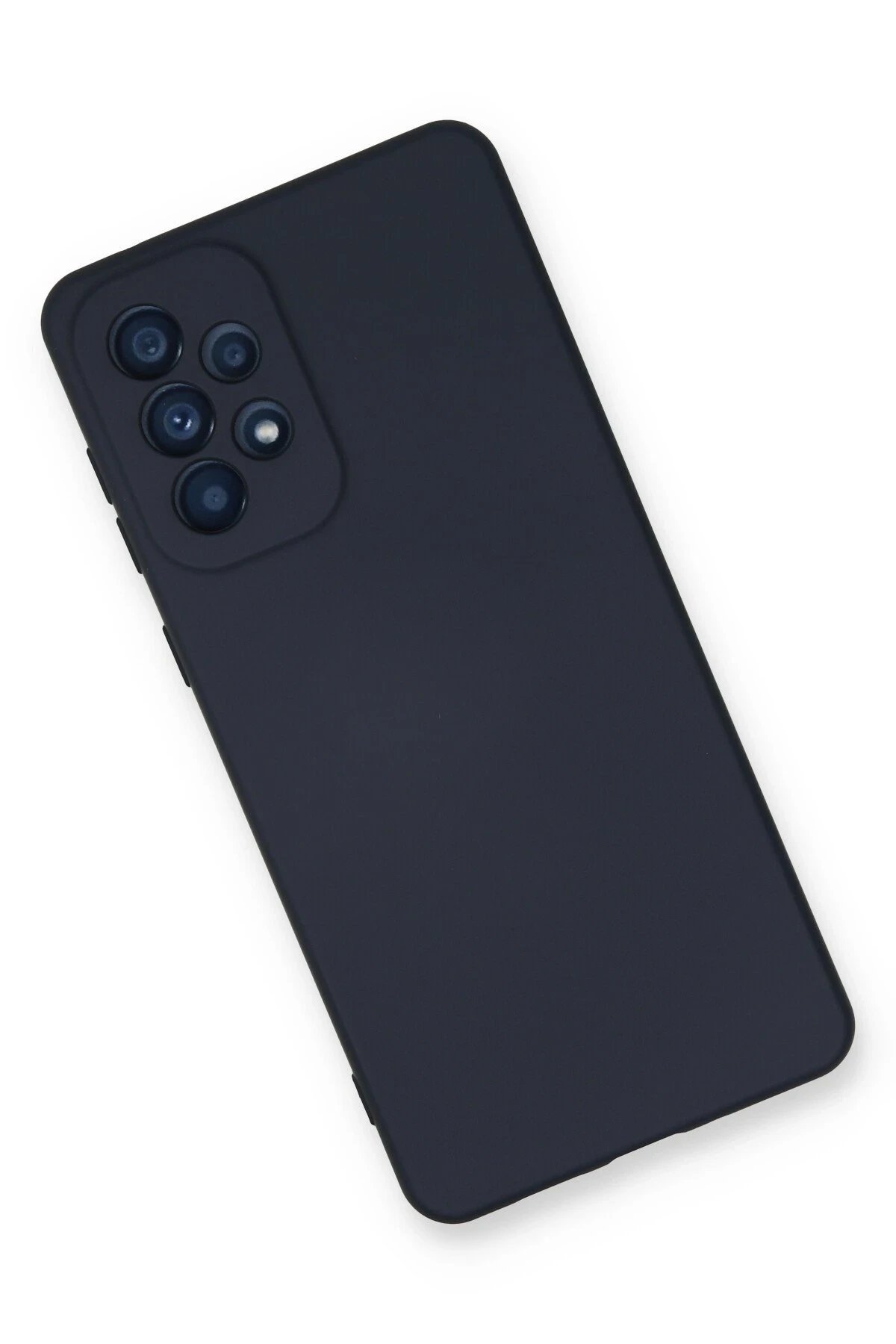 Samsung Galaxy A53 5G Kılıf Nano içi Kadife Silikon - Lacivert-(5796) - Görsel 3