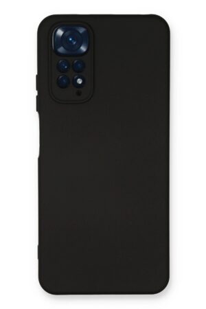 Xiaomi Redmi Note 11 Kılıf Nano içi Kadife Silikon - Siyah-(5796)