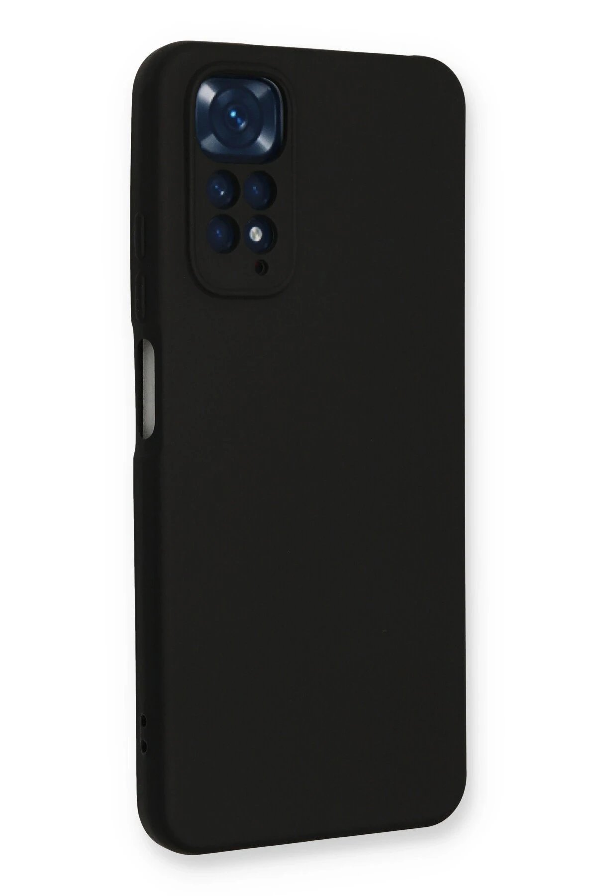 Xiaomi Redmi Note 11 Kılıf Nano içi Kadife Silikon - Siyah-(5796) - Görsel 2