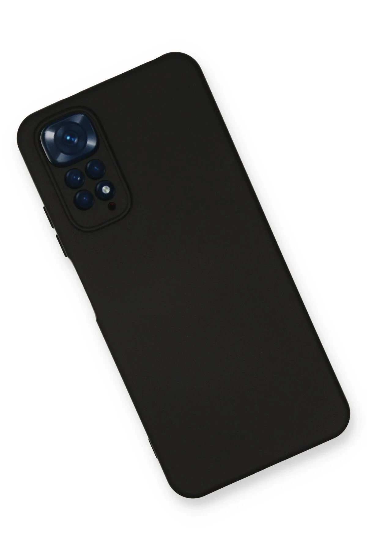 Xiaomi Redmi Note 11 Kılıf Nano içi Kadife Silikon - Siyah-(5796) - Görsel 3