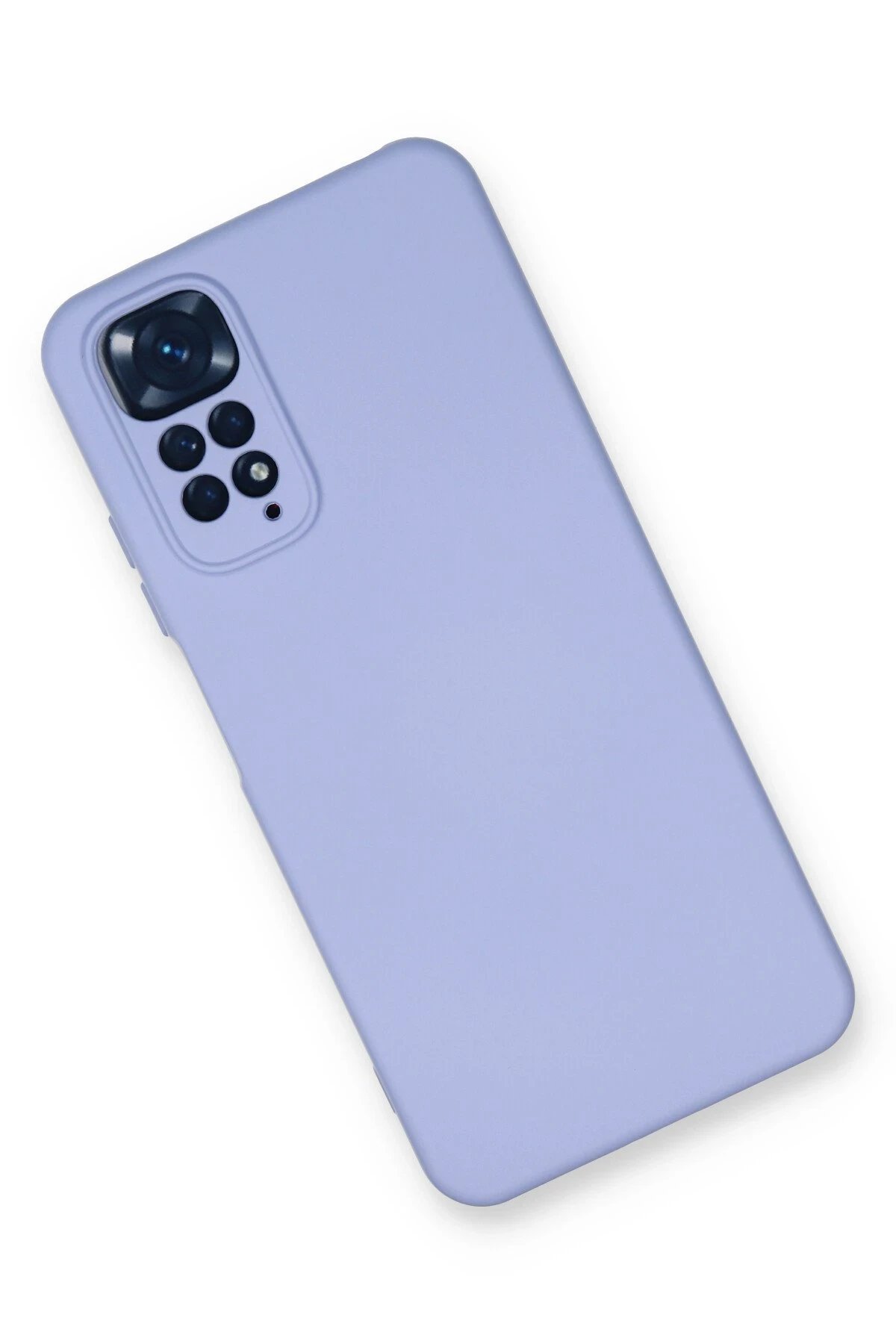 Xiaomi Redmi Note 11 Kılıf Nano içi Kadife Silikon - Lila-(5796) - Görsel 3