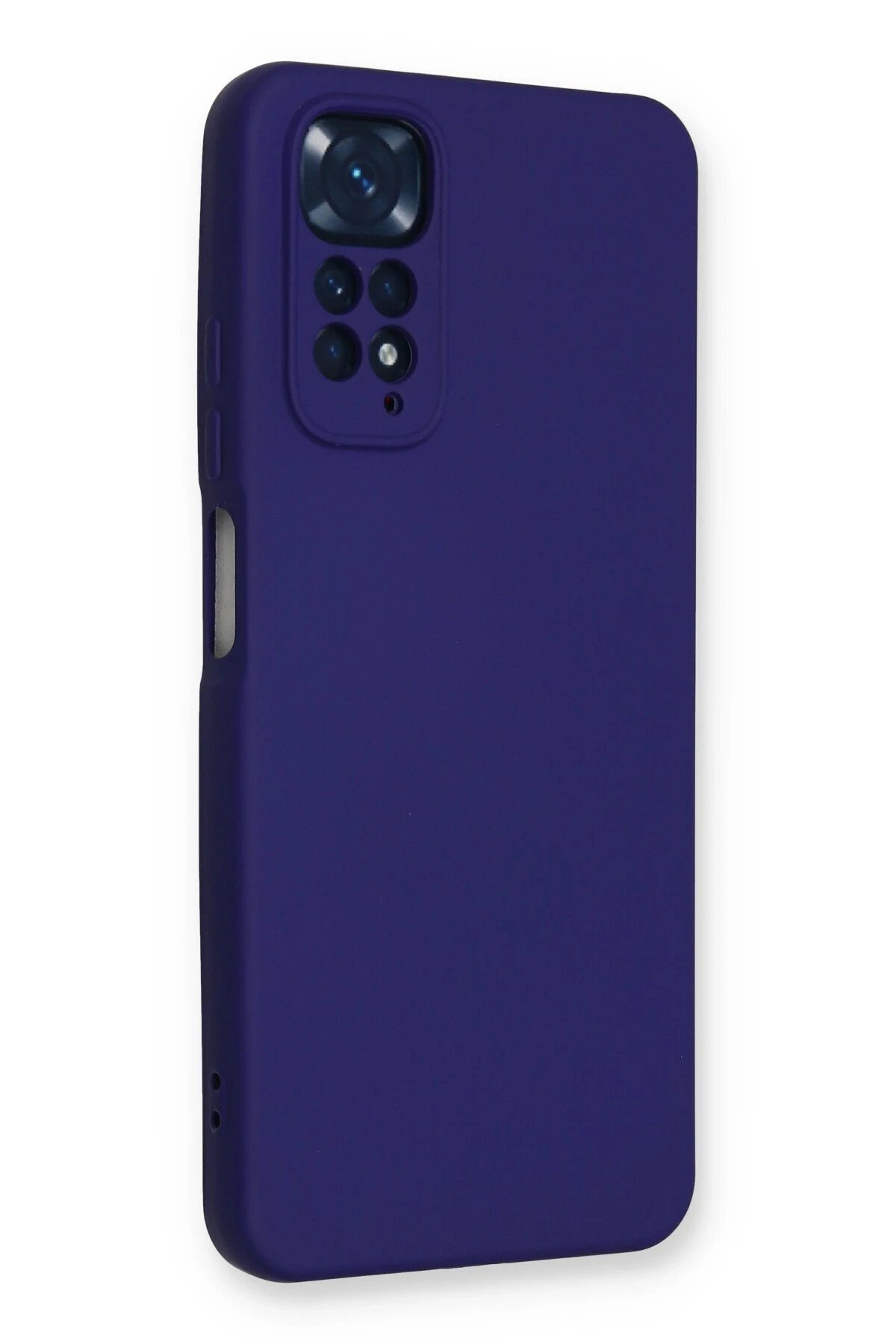 Xiaomi Redmi Note 11 Kılıf Nano içi Kadife Silikon - Mor-(5796) - Görsel 2