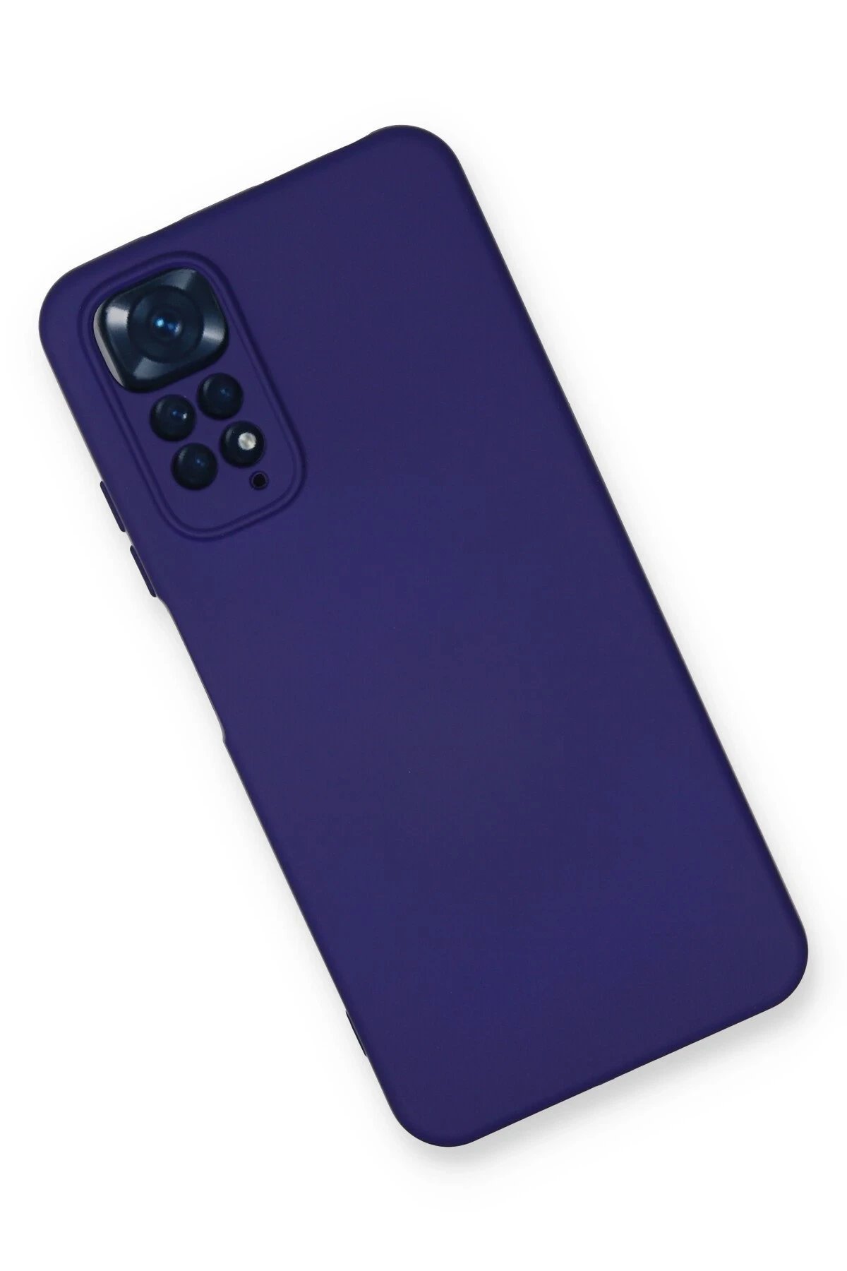 Xiaomi Redmi Note 11 Kılıf Nano içi Kadife Silikon - Mor-(5796) - Görsel 3