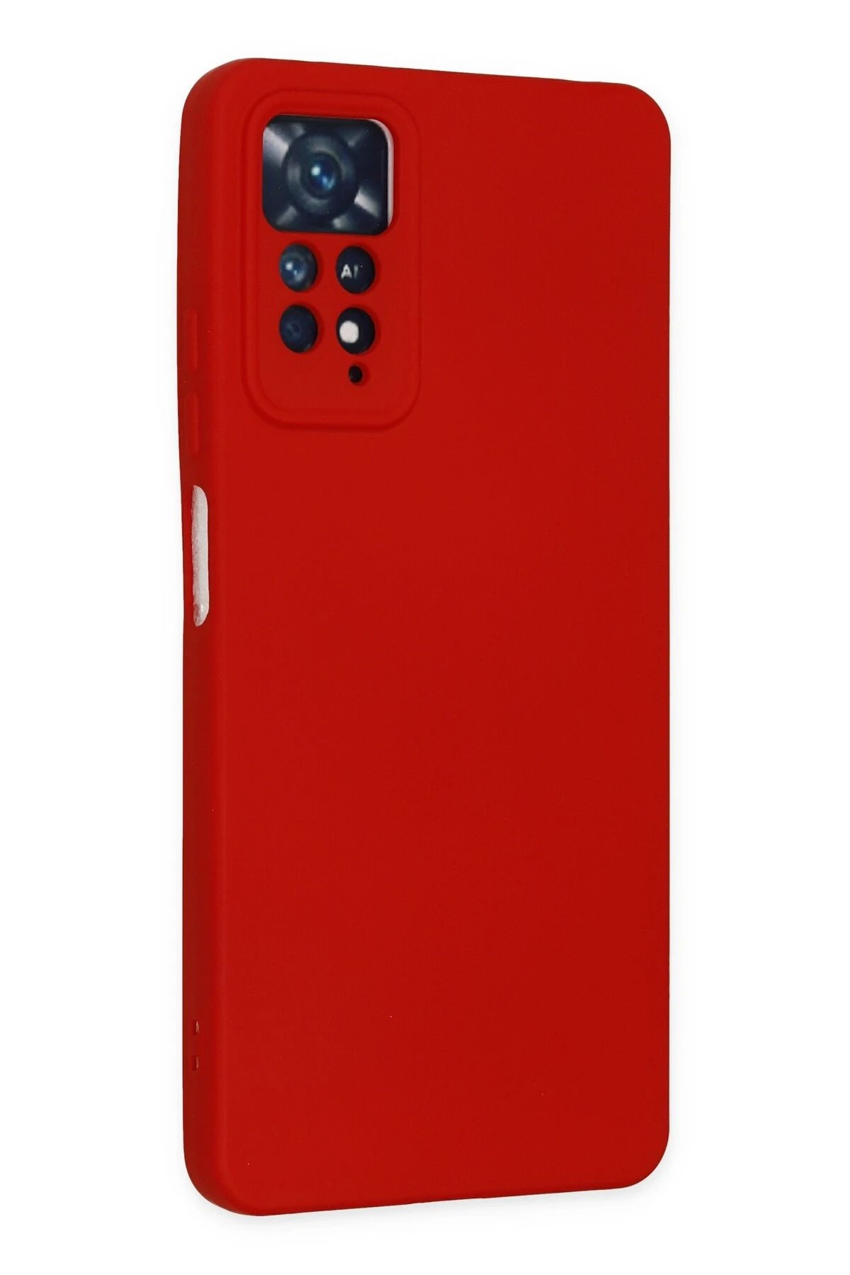 Xiaomi Redmi Note 11 Pro Kılıf Nano içi Kadife Silikon - Kırmızı-(5796) - Görsel 3