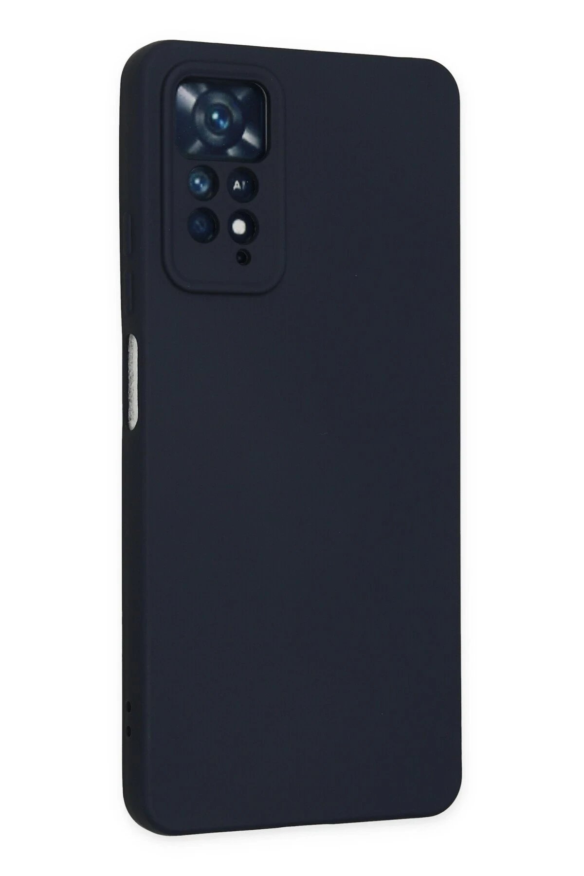 Xiaomi Redmi Note 11 Pro Kılıf Nano içi Kadife Silikon - Lacivert-(5796) - Görsel 3