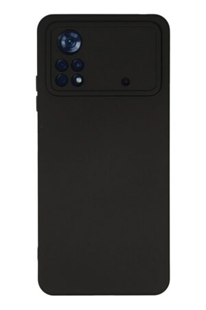 Xiaomi Poco X4 Pro 5G Kılıf Nano içi Kadife Silikon - Siyah-(5796)