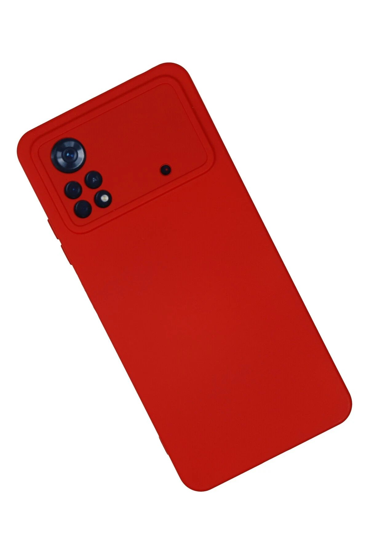 Xiaomi Poco X4 Pro 5G Kılıf Nano içi Kadife Silikon - Kırmızı-(5796) - Görsel 2