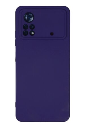 Xiaomi Poco X4 Pro 5G Kılıf Nano içi Kadife Silikon - Mor-(5796)