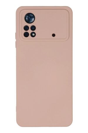 Xiaomi Poco X4 Pro 5G Kılıf Nano içi Kadife Silikon - Pudra-(5796)