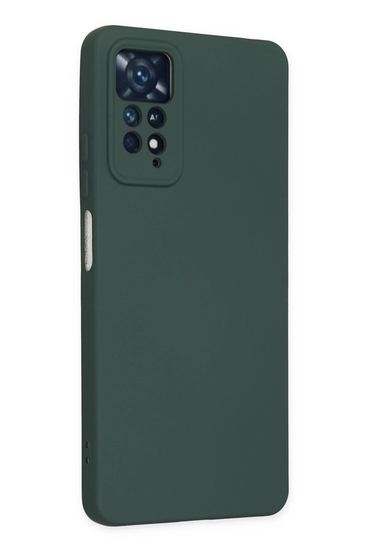 Xiaomi Redmi Note 11 Pro Kılıf Nano içi Kadife Silikon - Koyu Yeşil-(5796) - Görsel 3