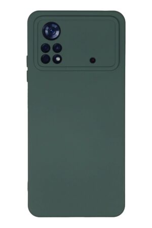 Xiaomi Poco X4 Pro 5G Kılıf Nano içi Kadife Silikon - Koyu Yeşil-(5796)