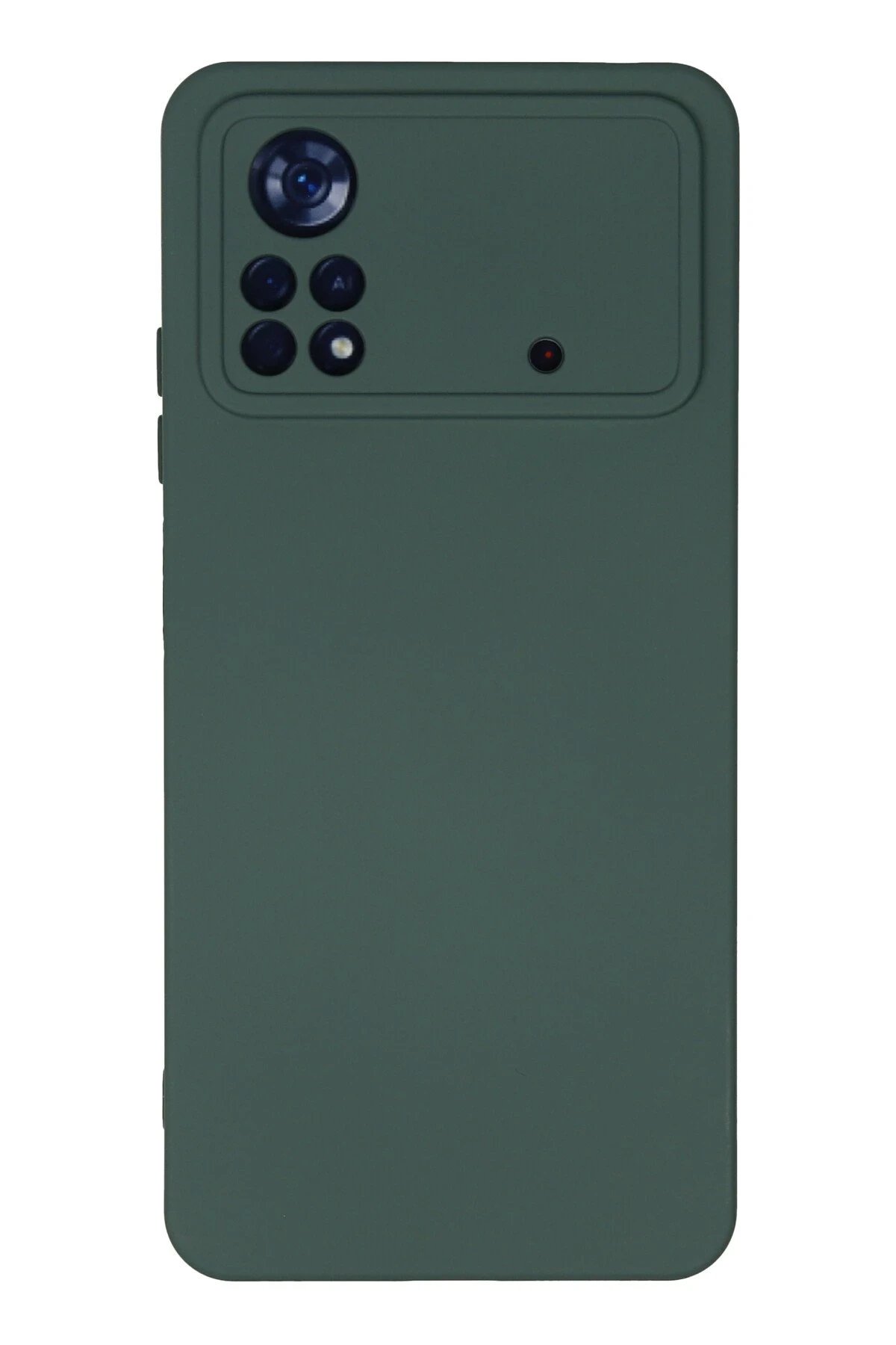 Xiaomi Poco X4 Pro 5G Kılıf Nano içi Kadife Silikon - Koyu Yeşil-(5796)