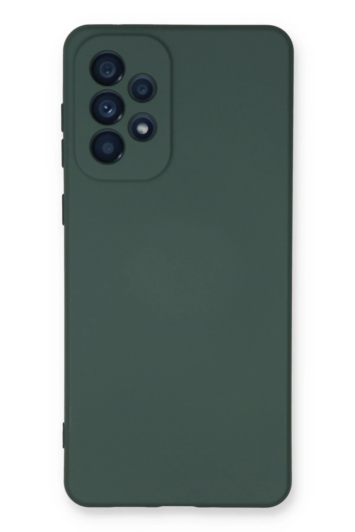 Samsung Galaxy A53 5G Kılıf Nano içi Kadife Silikon - Koyu Yeşil-(5796)