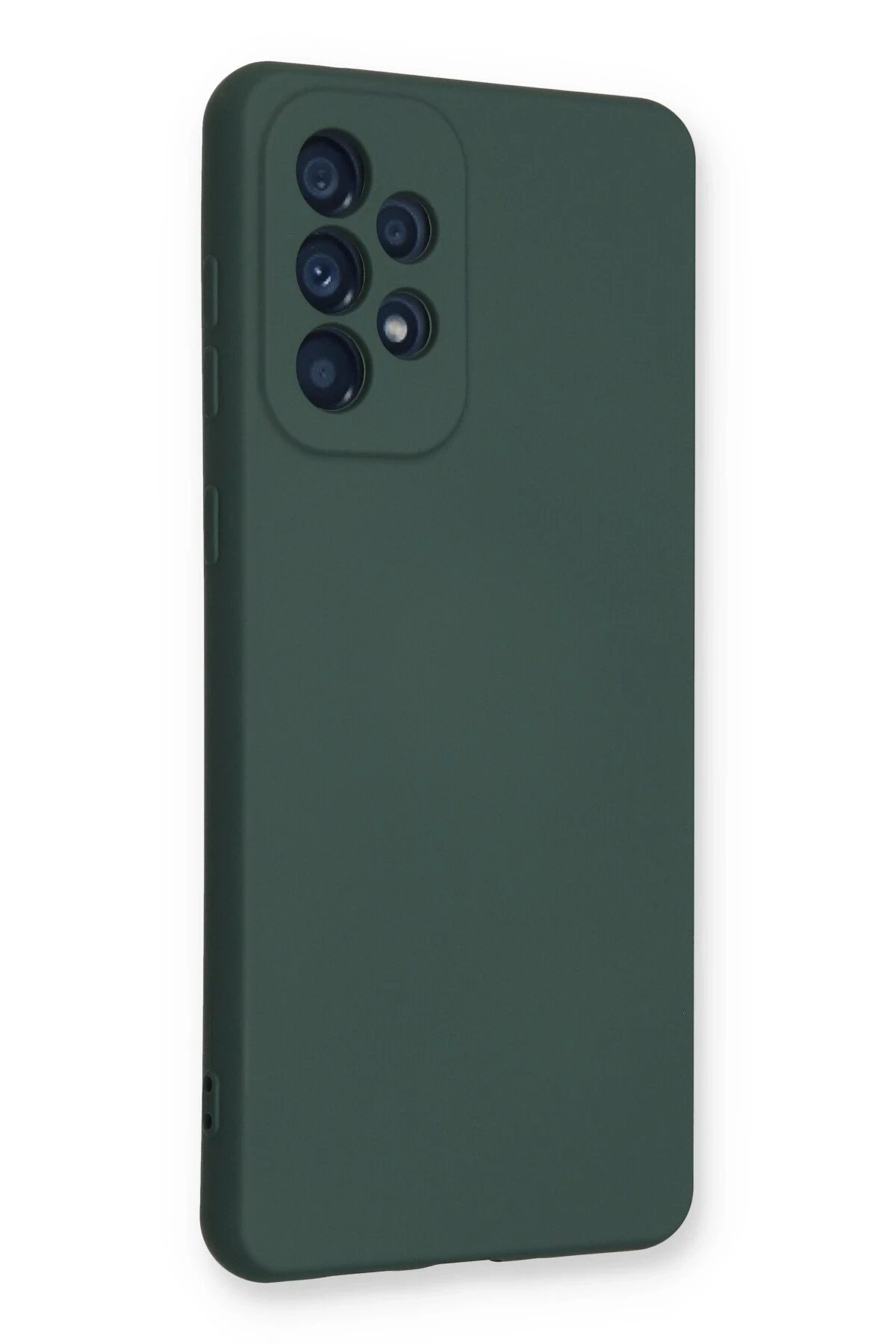 Samsung Galaxy A53 5G Kılıf Nano içi Kadife Silikon - Koyu Yeşil-(5796) - Görsel 2