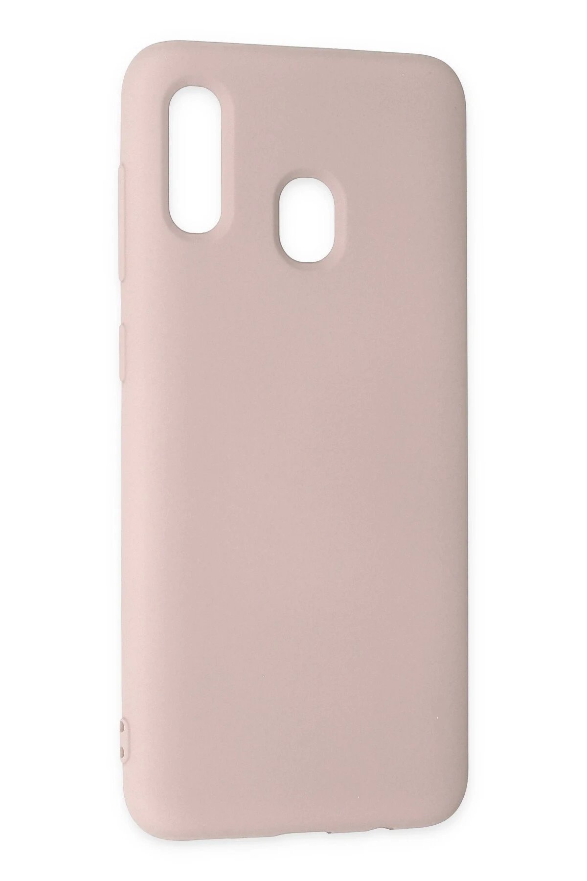 Samsung Galaxy A20 Kılıf Nano içi Kadife Silikon - Pudra-(5796) - Görsel 3