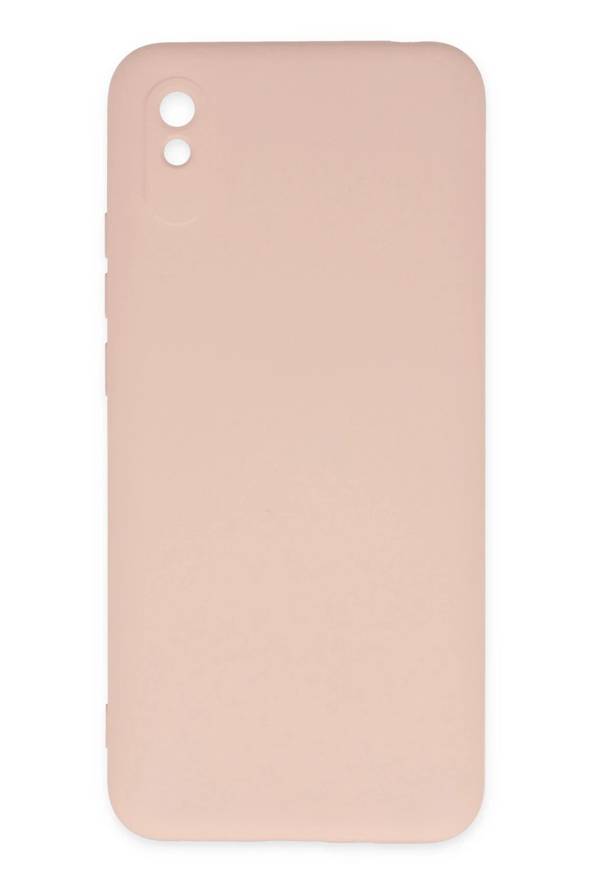 Xiaomi Redmi 9A Kılıf Nano içi Kadife Silikon - Pudra-(5796)