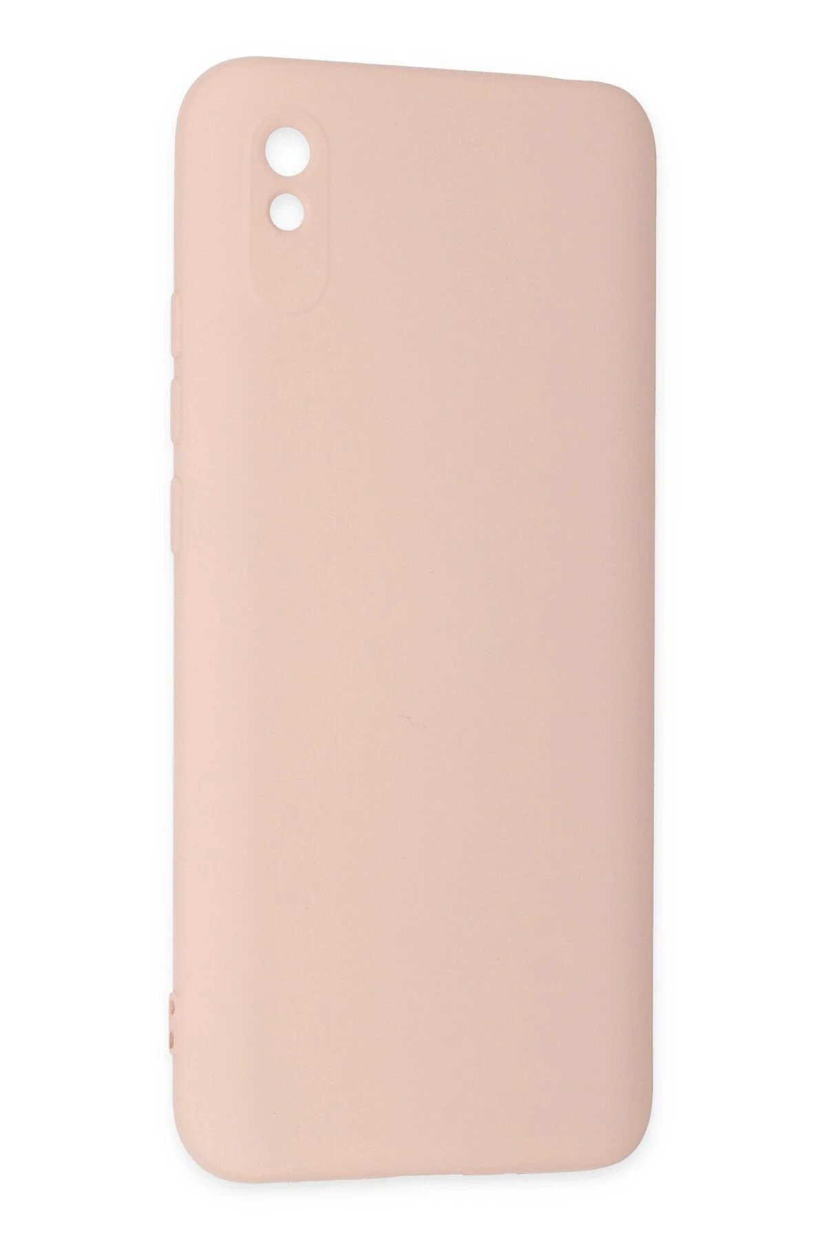 Xiaomi Redmi 9A Kılıf Nano içi Kadife Silikon - Pudra-(5796) - Görsel 3